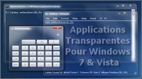 Applications transparentes gratuite pour Windows 7 et Windows vista