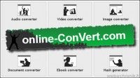 Online-Convert - service en ligne gratuit pour convertir tous types de fichiers